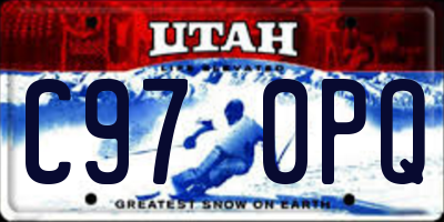 UT license plate C970PQ