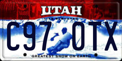 UT license plate C970TX