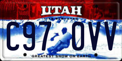 UT license plate C970VV
