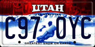 UT license plate C970YC