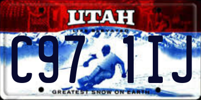 UT license plate C971IJ