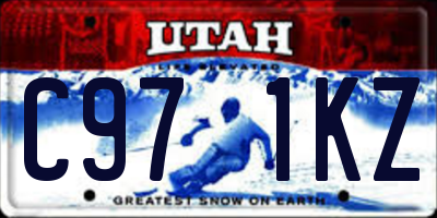 UT license plate C971KZ