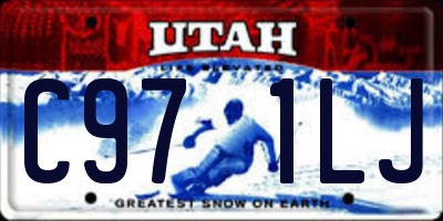UT license plate C971LJ