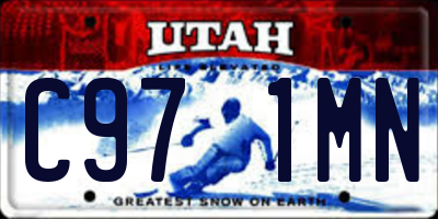 UT license plate C971MN