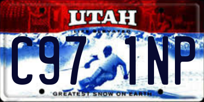 UT license plate C971NP