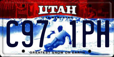 UT license plate C971PH