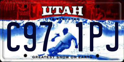 UT license plate C971PJ