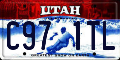 UT license plate C971TL