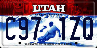 UT license plate C971ZQ