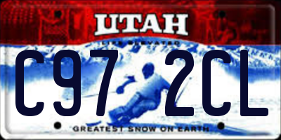 UT license plate C972CL