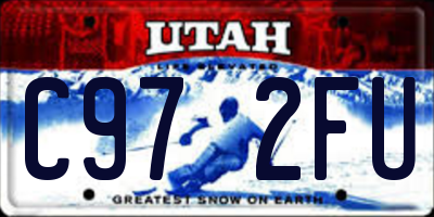 UT license plate C972FU