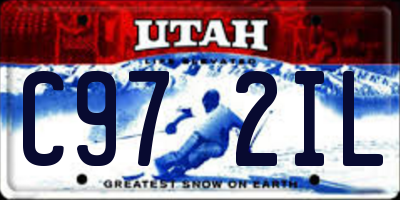 UT license plate C972IL