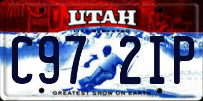 UT license plate C972IP