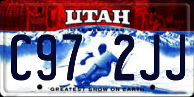UT license plate C972JJ