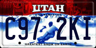 UT license plate C972KI