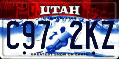 UT license plate C972KZ