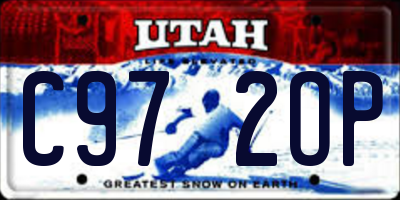 UT license plate C972OP