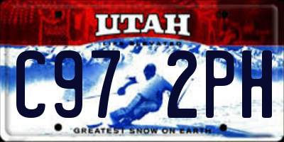 UT license plate C972PH