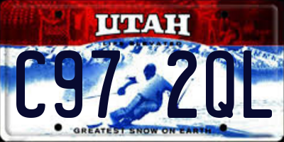 UT license plate C972QL