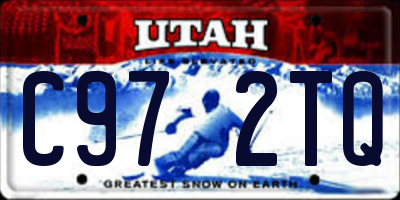 UT license plate C972TQ