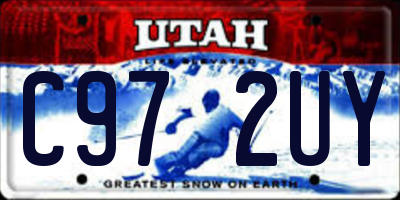 UT license plate C972UY