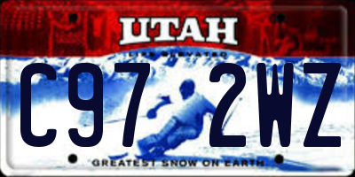 UT license plate C972WZ