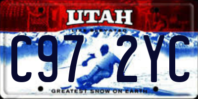 UT license plate C972YC