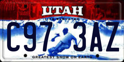 UT license plate C973AZ