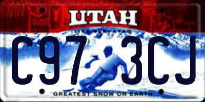UT license plate C973CJ
