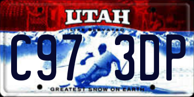 UT license plate C973DP