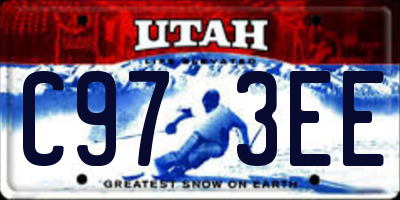 UT license plate C973EE
