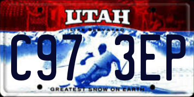 UT license plate C973EP