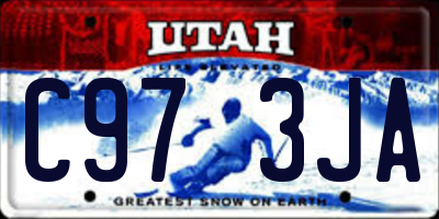 UT license plate C973JA
