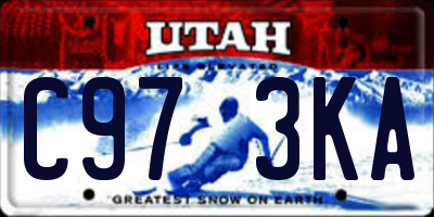 UT license plate C973KA