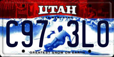 UT license plate C973LO