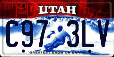 UT license plate C973LV