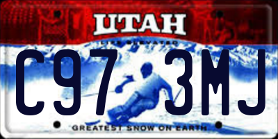 UT license plate C973MJ