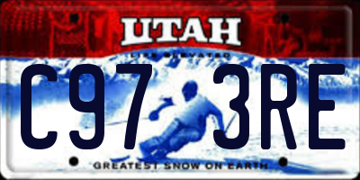 UT license plate C973RE