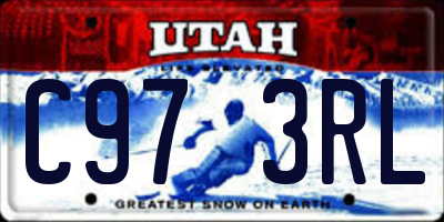 UT license plate C973RL