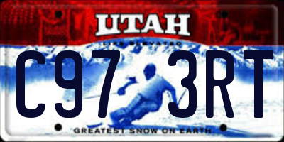 UT license plate C973RT
