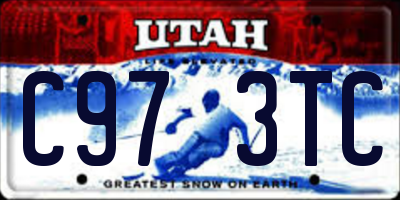 UT license plate C973TC