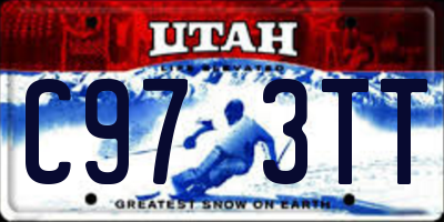 UT license plate C973TT