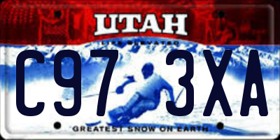 UT license plate C973XA