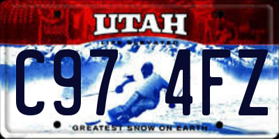 UT license plate C974FZ