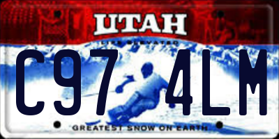UT license plate C974LM