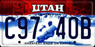 UT license plate C974OB