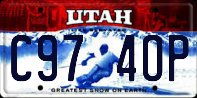 UT license plate C974OP