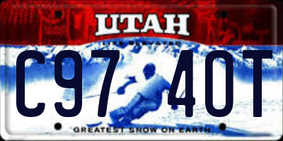 UT license plate C974OT