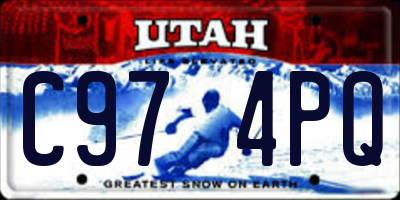 UT license plate C974PQ