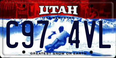 UT license plate C974VL